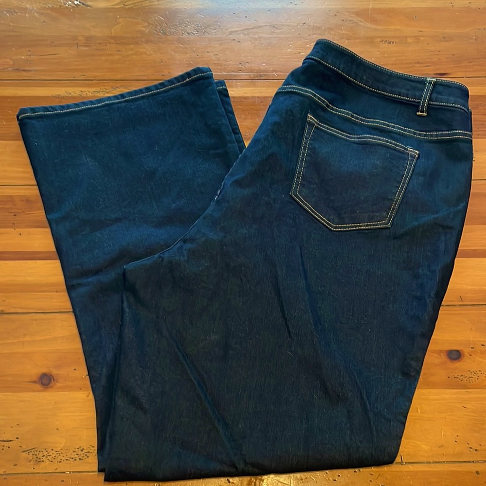 Jessica London, size 24, dark blue, boot leg Jean. Never been worn.